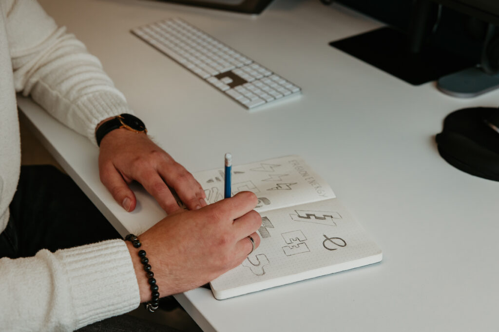 Visual design schets