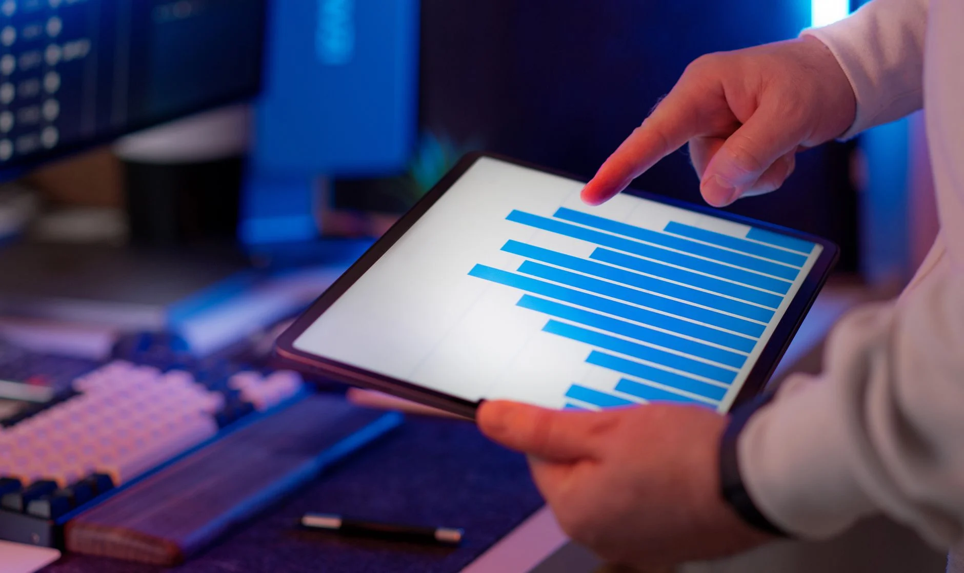Website analyse dashboard met bezoekersgedrag en uitstappercentage