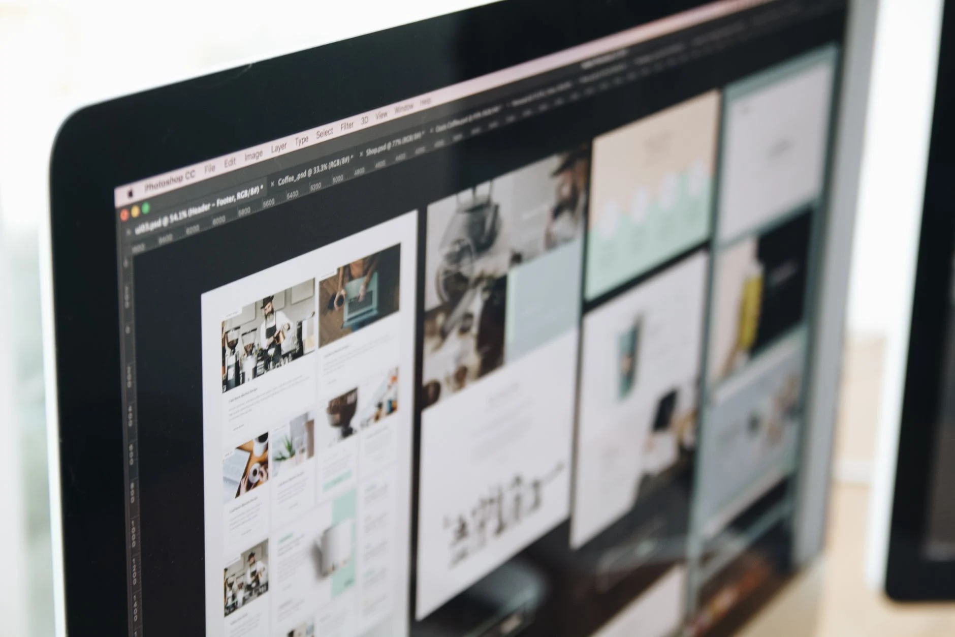 Website maken op een modern beeldscherm